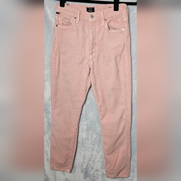 CITIZENS of HUMANITY Button Fly High Rise Slim Ankle Corduroy Pant Size 26 - Picture 3 of 15